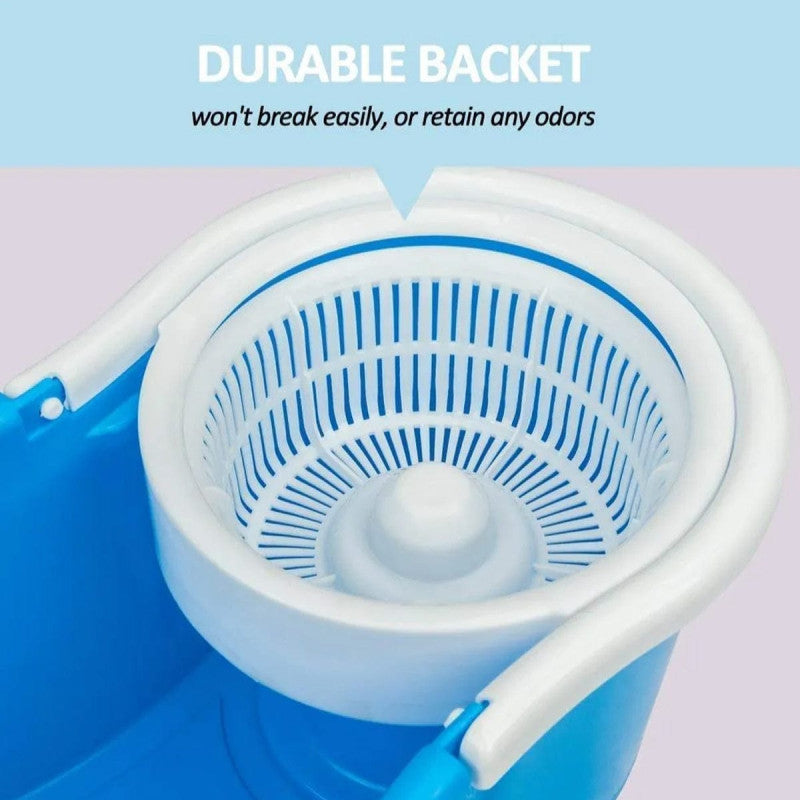 Dinex 360° Spin Mop Set with Microfiber Head – Easy Home Cleaning Bucket & Mop System