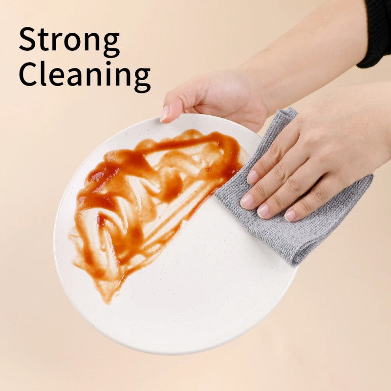 20 PCS Microfiber Cleaning Tissue Cloth Box – Reusable & Washable Multi-Purpose Cleaning Wipes