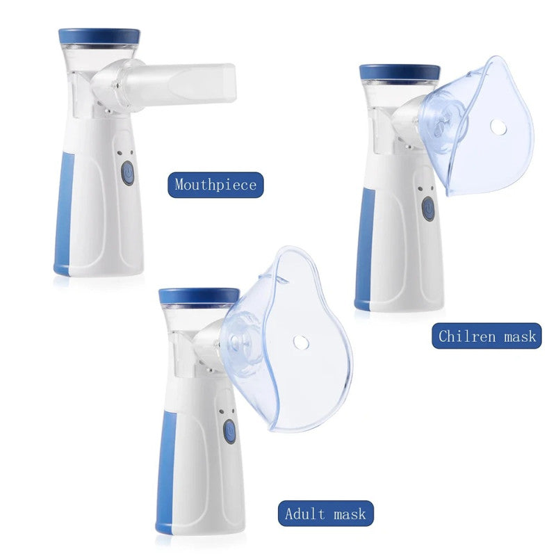 Portable Handheld Nebulizer – Mini Asthma Inhaler for Kids & Adults | Silent Mesh Atomizer