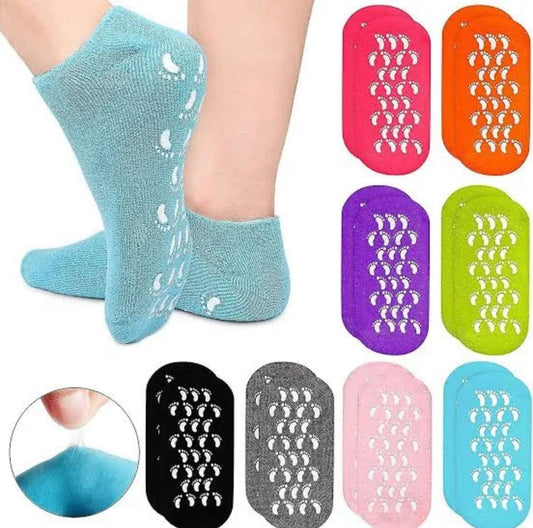 Silicone Gel Moisturizing Ultra-Soft Spa Socks – Repair Dry, Cracked Feet & Ankles