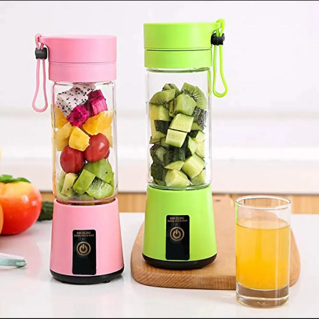 6-Blade Mini Portable USB Juicer Blender – Rechargeable & Powerful Smoothie Maker