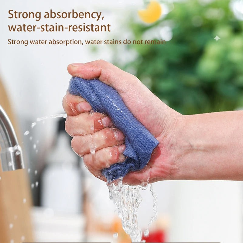 20 PCS Microfiber Cleaning Tissue Cloth Box – Reusable & Washable Multi-Purpose Cleaning Wipes