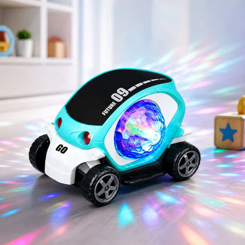 FUTURE 09 Musical Light Car Toy for Kids – 360° Universal Wheel Stunt Car