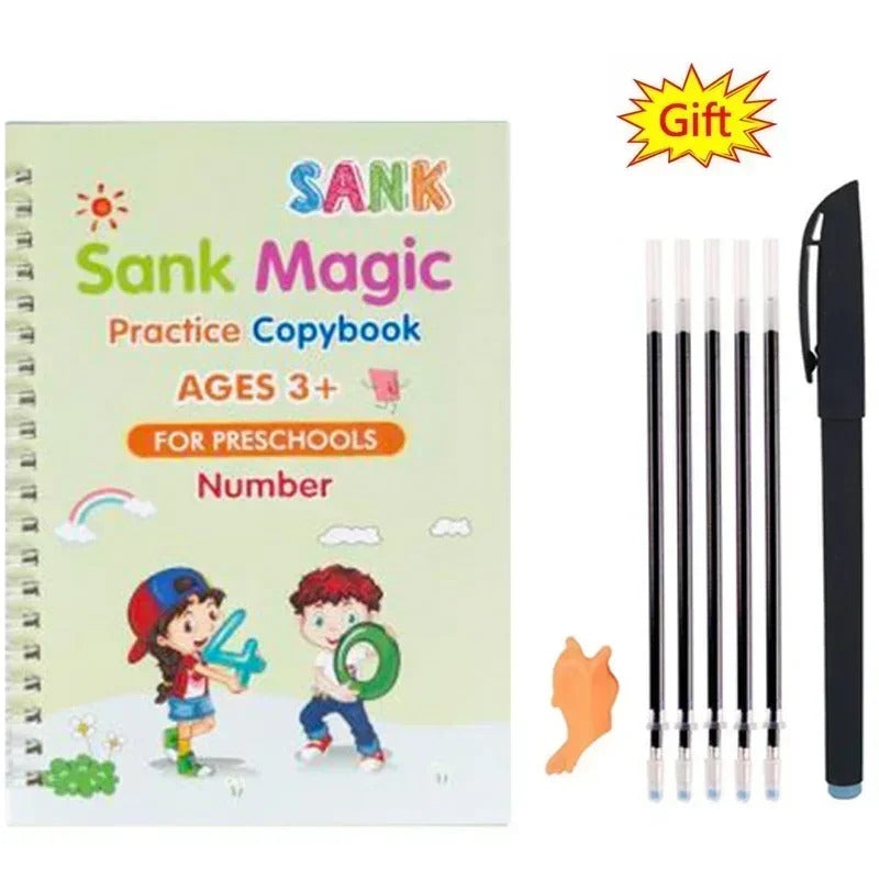 Sank Magic Practice Copybook for Kids – Reusable Handwriting & Learning Book Set