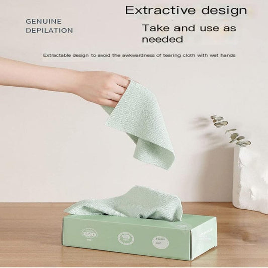 20 PCS Microfiber Cleaning Tissue Cloth Box – Reusable & Washable Multi-Purpose Cleaning Wipes