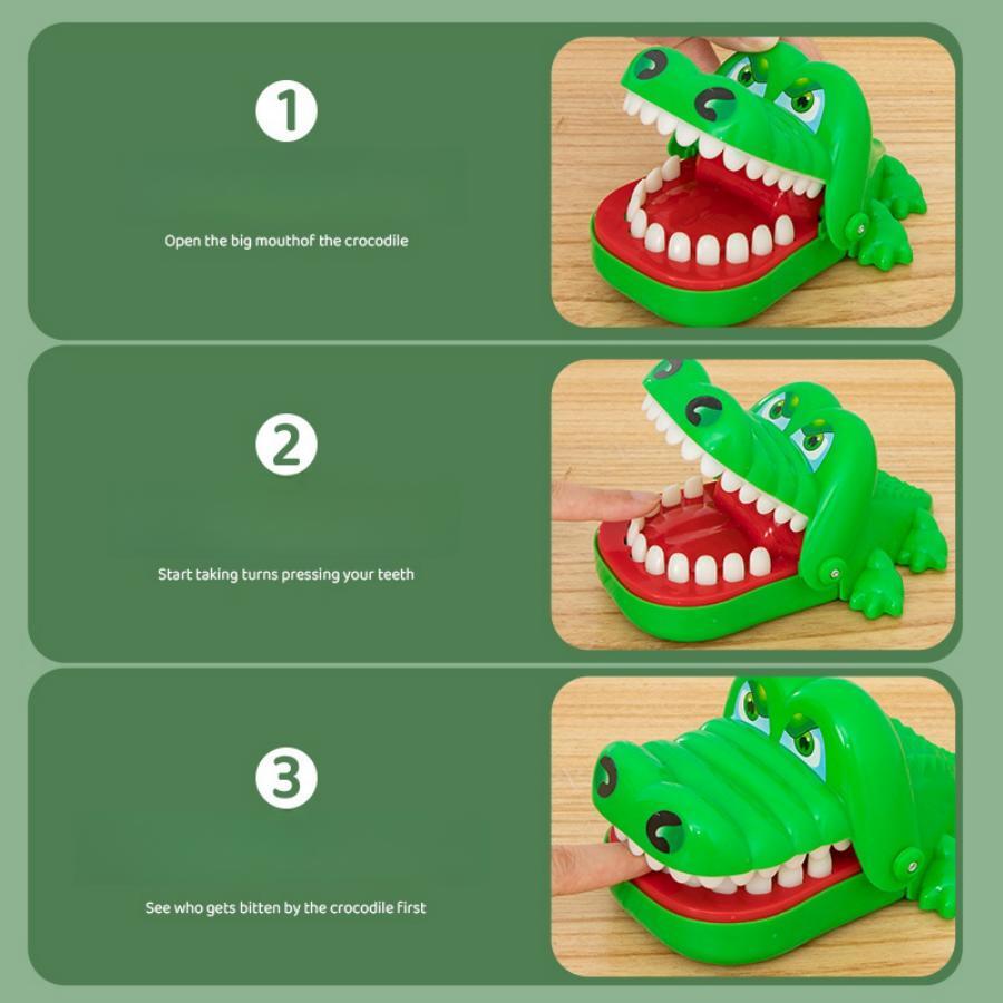 Crocodile Dentist Bite Game Toy for Kids – Funny Teeth Pressing Family Game