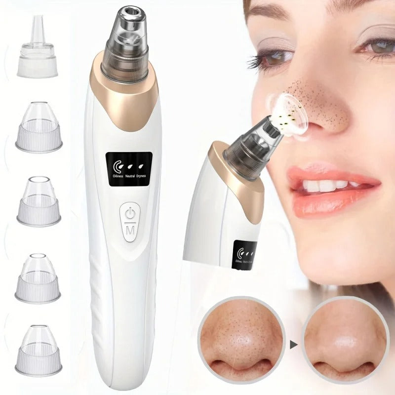 Rechargeable 5-in-1 Multifunctional Blackhead Remover & Pore Vacuum Cleaner