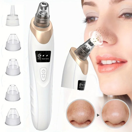 Rechargeable 5-in-1 Multifunctional Blackhead Remover & Pore Vacuum Cleaner