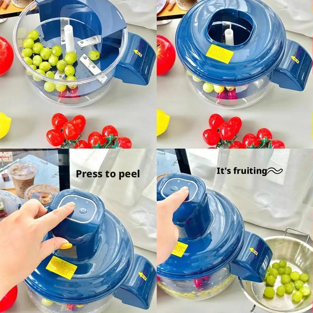 Automatic Electric Grape Peeler Machine – Hands-Free Fruit Skin Remover for Grapes & Berries | Quick & Effortless Fruit Prep Tool