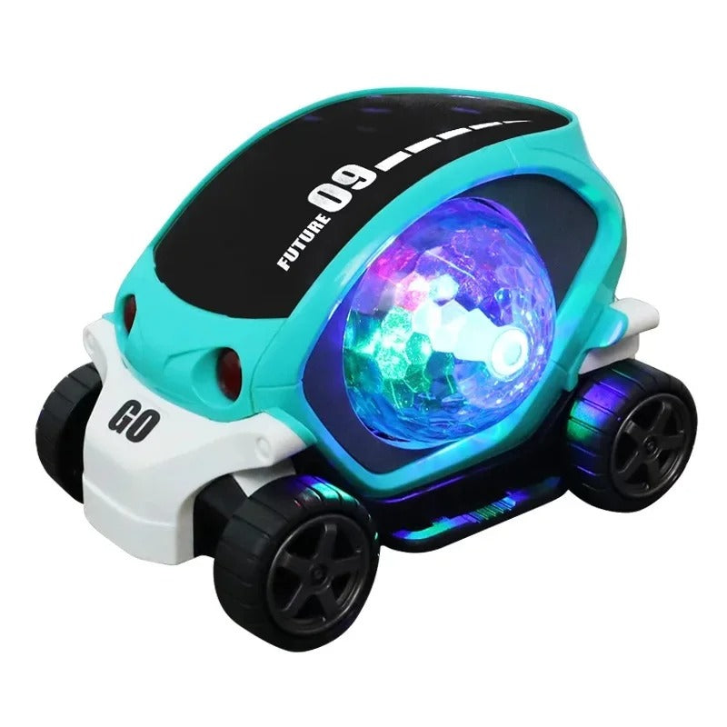 FUTURE 09 Musical Light Car Toy for Kids – 360° Universal Wheel Stunt Car