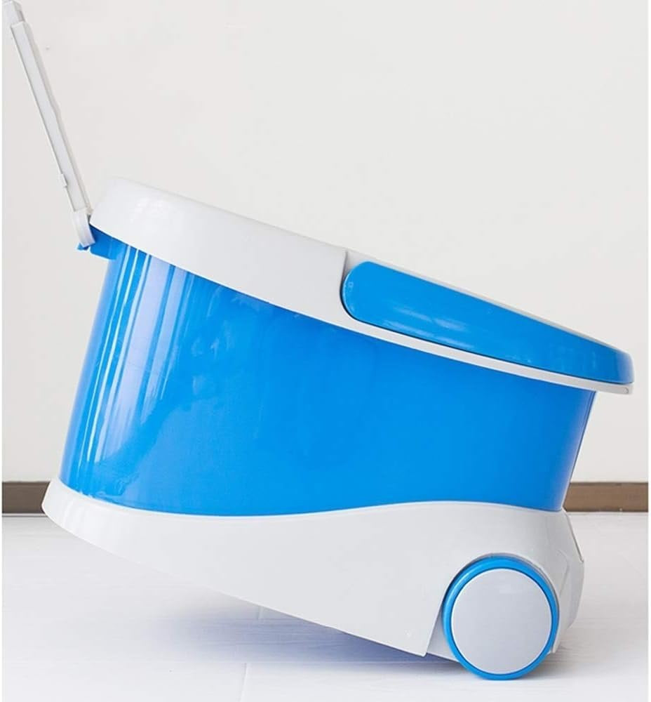 Premium 360° Spin Mop with Stainless Steel Drainer & Bucket – Adjustable Telescopic Handle | High-Absorbent Microfiber Floor Cleaning Mop