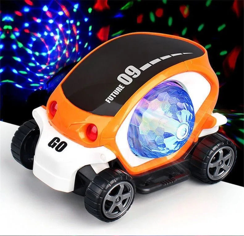 FUTURE 09 Musical Light Car Toy for Kids – 360° Universal Wheel Stunt Car