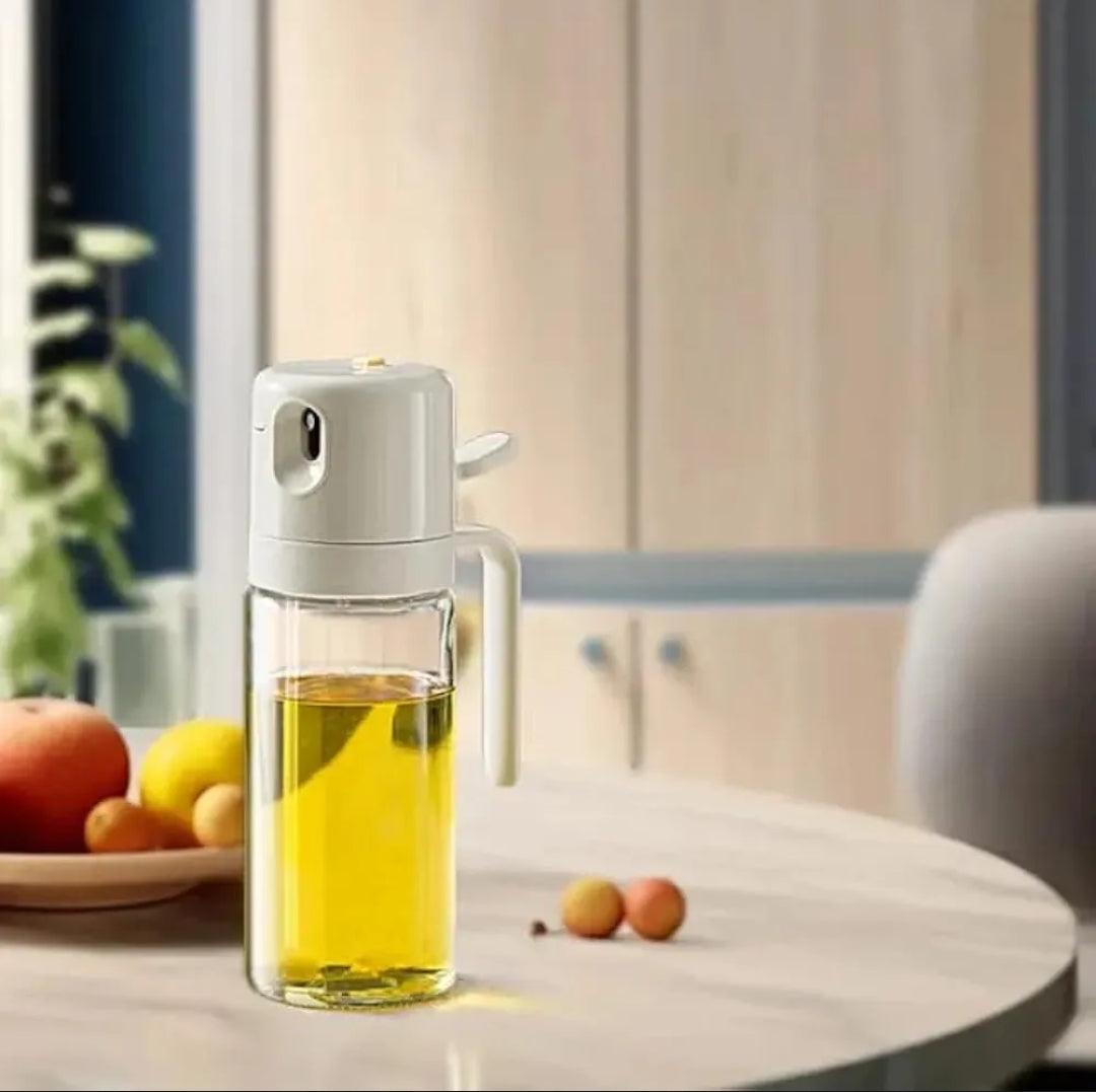 2-in-1 Glass Oil Sprayer & Dispenser – Leak-Proof, Multi-Purpose Kitchen Oil Bottle