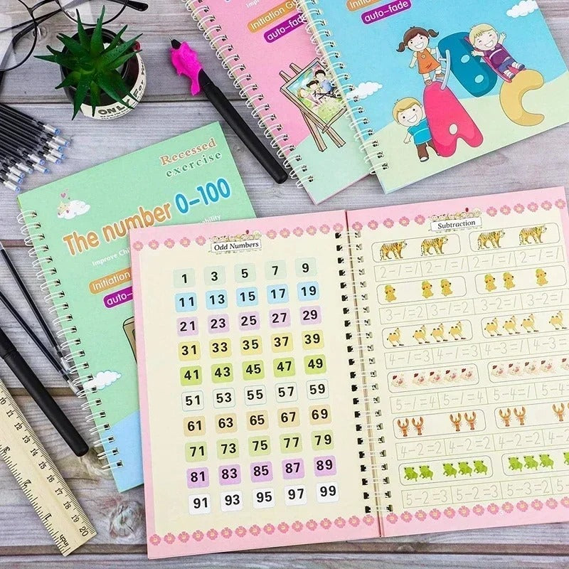 Sank Magic Practice Copybook for Kids – Reusable Handwriting & Learning Book Set