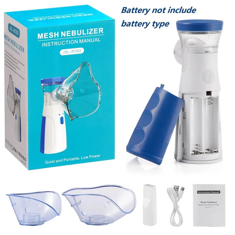 Portable Handheld Nebulizer – Mini Asthma Inhaler for Kids & Adults | Silent Mesh Atomizer